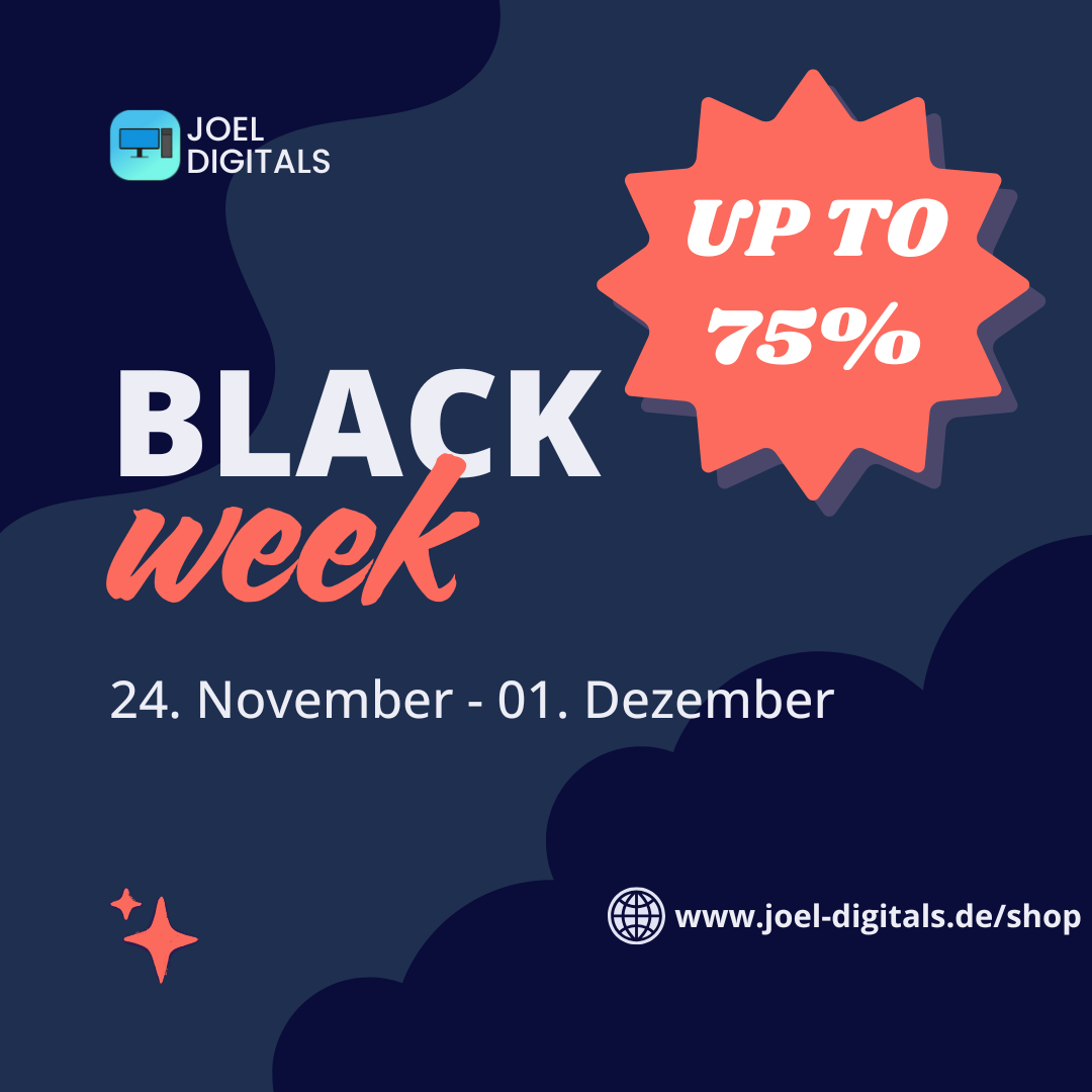 Black Week at Joel Digitals – Our Biggest Deals of the Year Start Today!